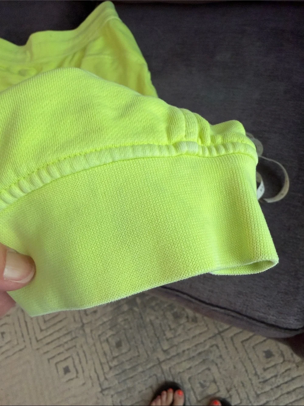lululemon athletica Neon Yellow Drawstring Joggers